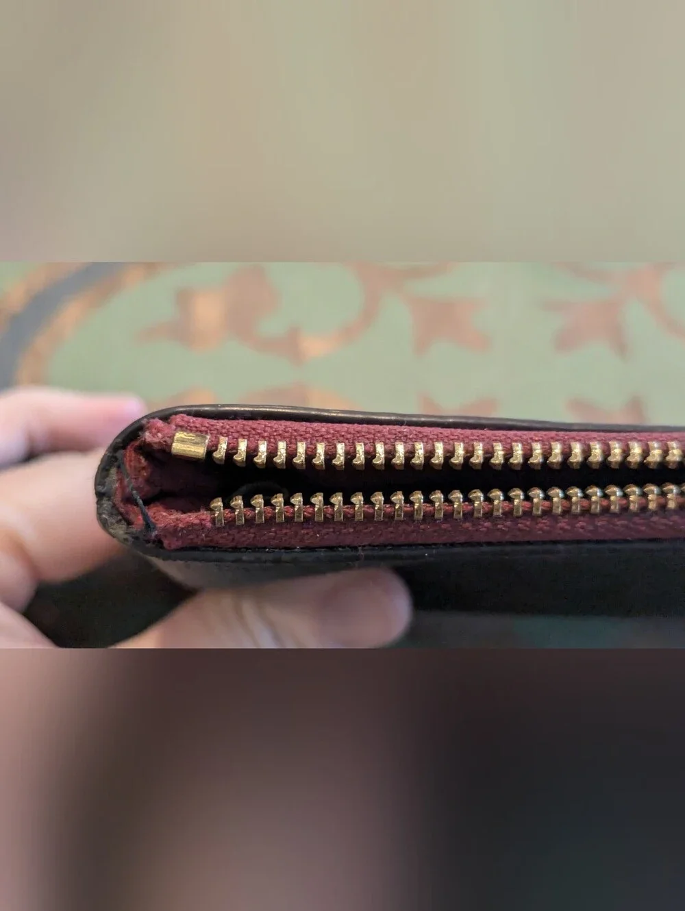 Coach Signature Holiday Ornament Wristlet (Missing Zipper Pull/Broken Zipper)